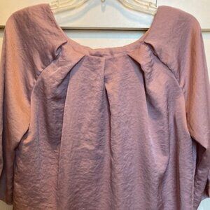 Women's Talbots hammered silk blouse, lavender